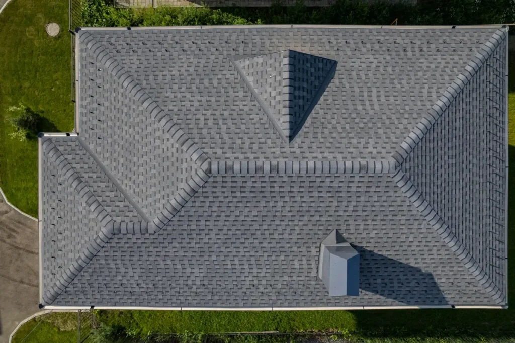 Top View on shingle roof
