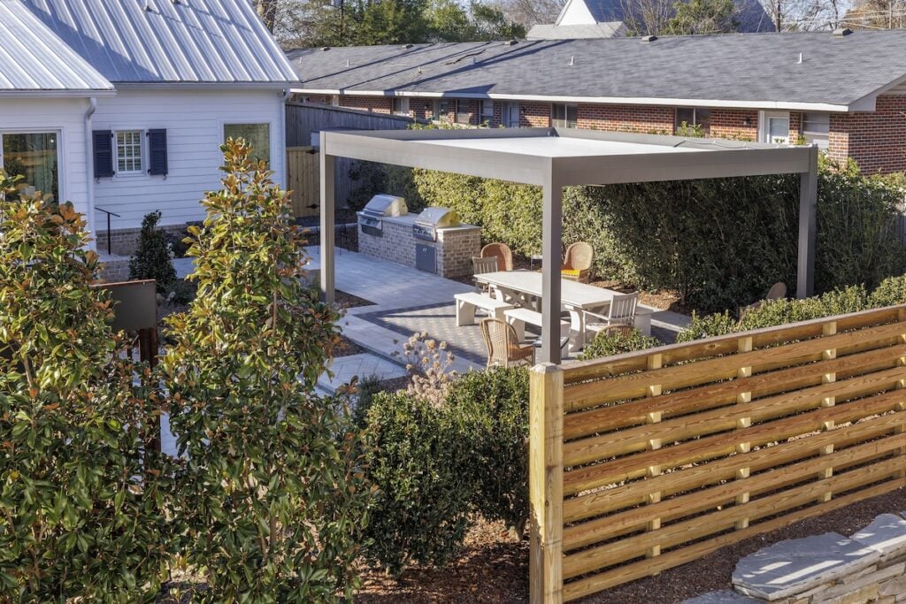 gray+ white r-shade premium white panels fan outdoor kitchen chairs