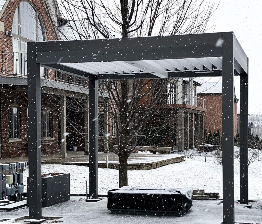 landscape additions - gray + white r-blade snow