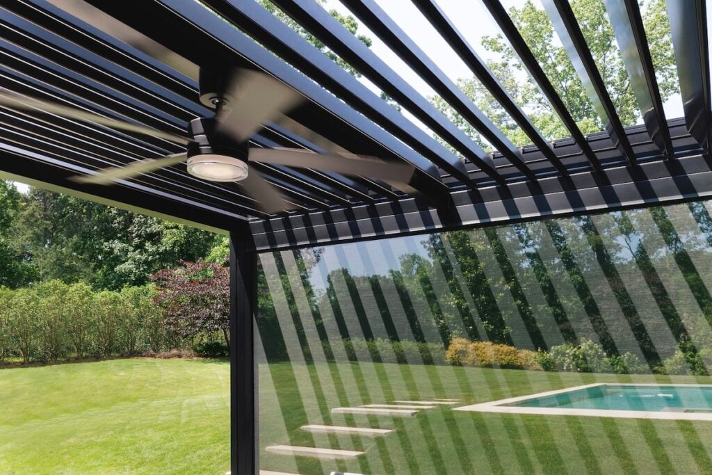 louvered pergola