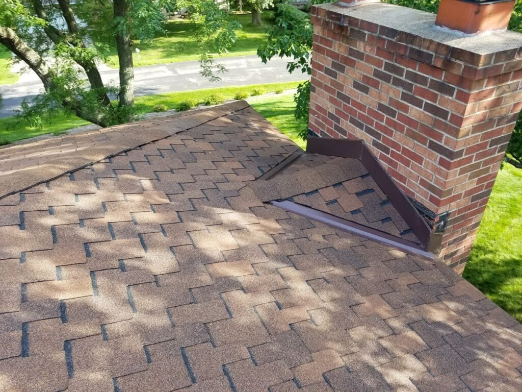Close-up of designer shingles