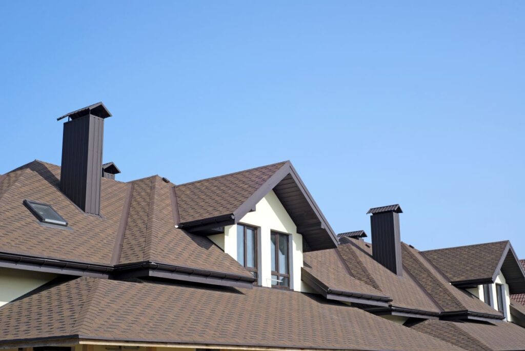 roof of newly built house