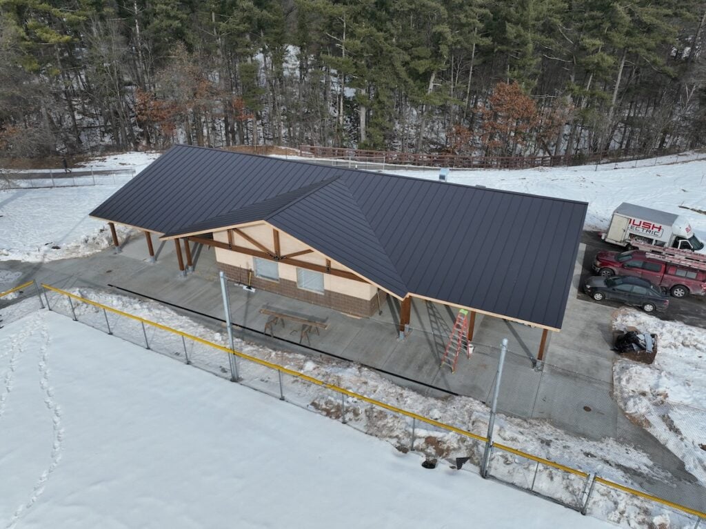 First American Low slope commercial roof