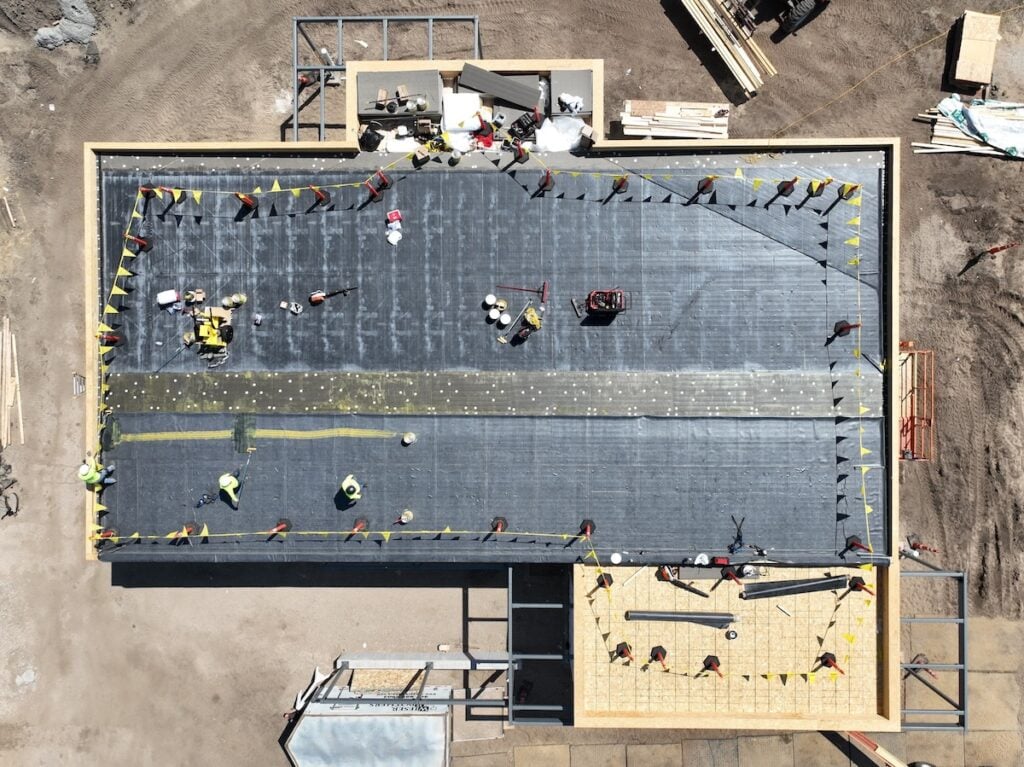 First american flat roof