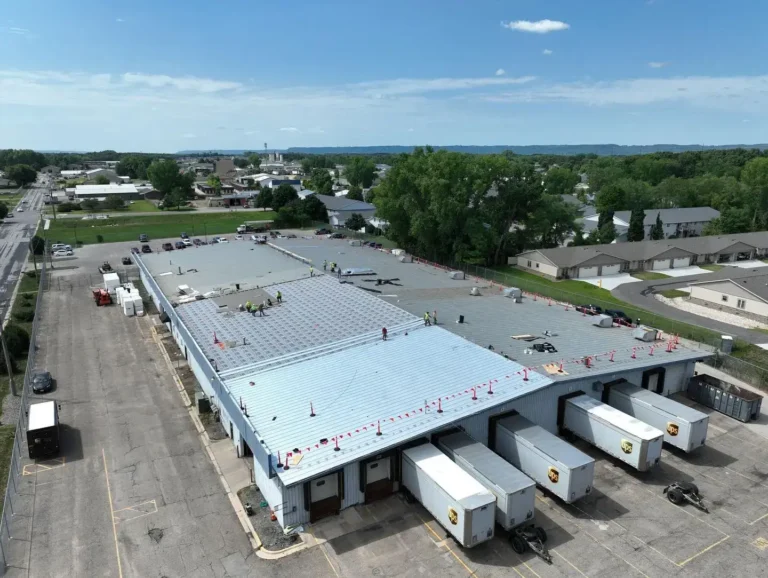 what types of commercial roofing systems are used in winona wi big commercial building First american project