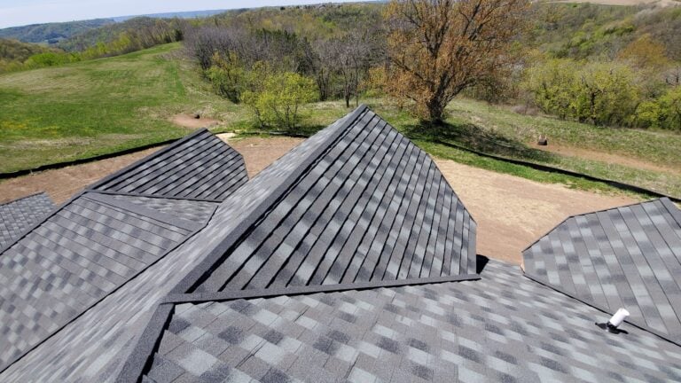Shingle roof home