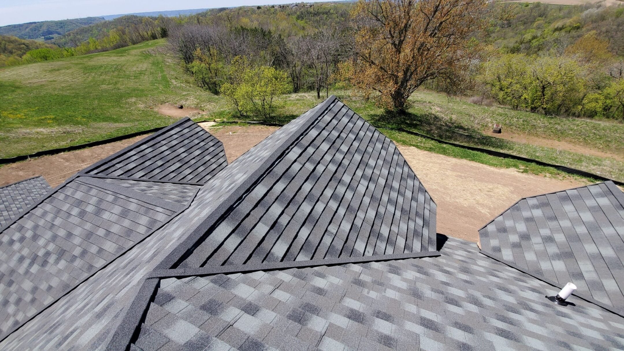 Shingle roof home